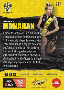 2021 Select AFL Footy Stars #214 Phoebe Monahan Back